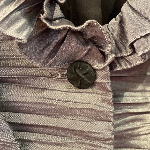 Grey ruffled jacket - Picture 4 of 5